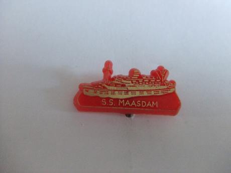Holland Amerikalijn SS Maasdam rood